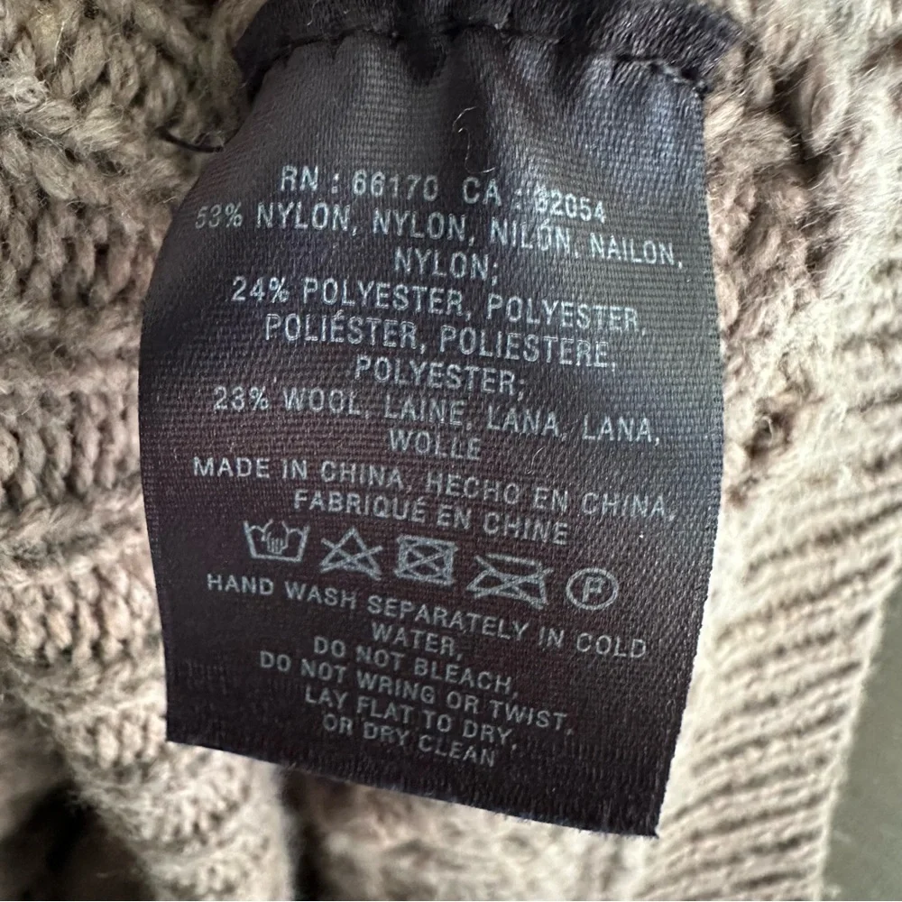Anthropologie Angel of the North Bryson Cowl Neck Poncho Sweater Oversized M/L